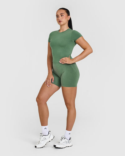 Mellow™ Soft Mid Short Sleeve T-Shirt | Forest Green