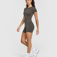 Mellow™ Soft Mid Short Sleeve T-Shirt | Deep Taupe