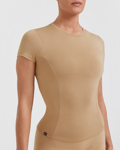 Mellow™ Soft Short Sleeve T-Shirt | Dune Brown