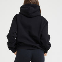 Classic Lounge Oversized Hoodie | Black