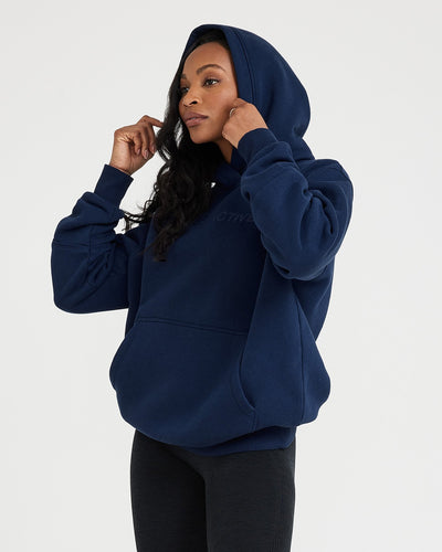 Classic Lounge Oversized Hoodie | Midnight