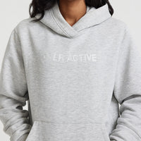 Classic Lounge Oversized Hoodie | Silver Marl
