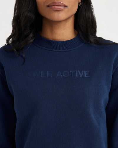 Classic Lounge Oversized Crew Neck | Midnight