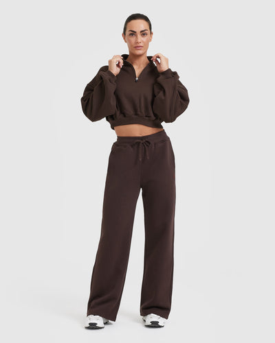 All Day Straight Leg Joggers | 70% Cocoa