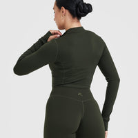 Timeless Crop Jacket | Khaki