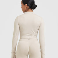 Timeless Crop Jacket | Sand