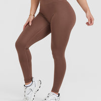 Timeless High Waisted Leggings | Chestnut
