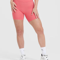 Timeless High Waisted Shorts 6" | Amplify Pink