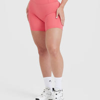 Timeless High Waisted Shorts 6" | Amplify Pink