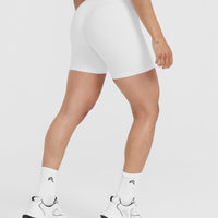 Timeless High Waisted Shorts | White