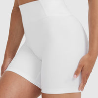 Timeless High Waisted Shorts | White