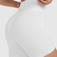 Timeless High Waisted Shorts | White