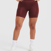 Timeless High Waisted Shorts 6" | Mulled Wine