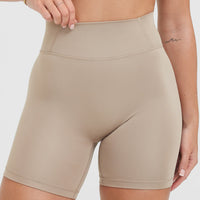 Timeless High Waisted Shorts 6" | Sandstone
