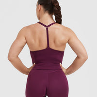 Timeless Square Neck Mid Vest | Ripe Fig