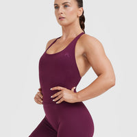 Timeless Square Neck Mid Vest | Ripe Fig