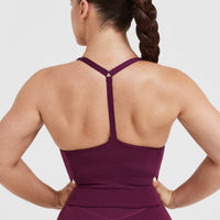 Timeless Square Neck Mid Vest | Ripe Fig