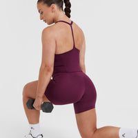 Timeless Square Neck Mid Vest | Ripe Fig