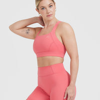 Timeless Wide Strap Sports Bra | Amplify Pink
