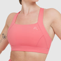 Timeless Wide Strap Sports Bra | Amplify Pink