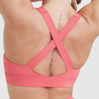 Timeless Wide Strap Sports Bra | Amplify Pink