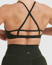 Timeless Strappy Bralette | Khaki