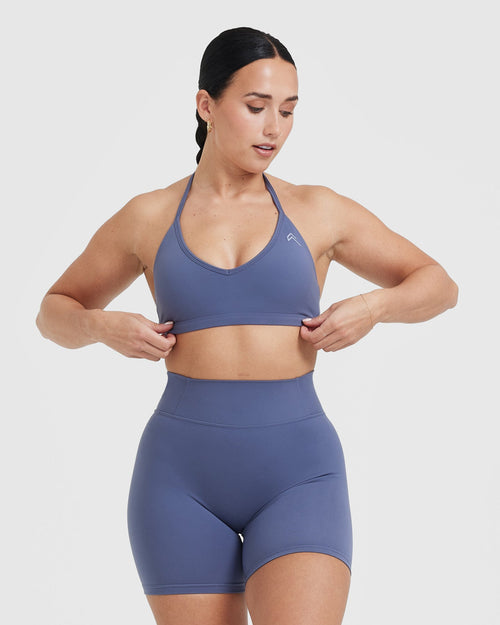 Oner Modal Timeless Strappy Bralette | Slate Blue