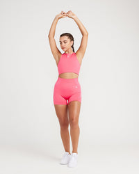 Classic Seamless Crop Top | Guava Marl