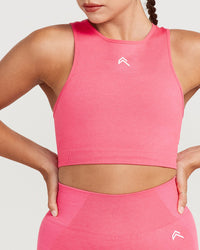 Classic Seamless Crop Top | Guava Marl