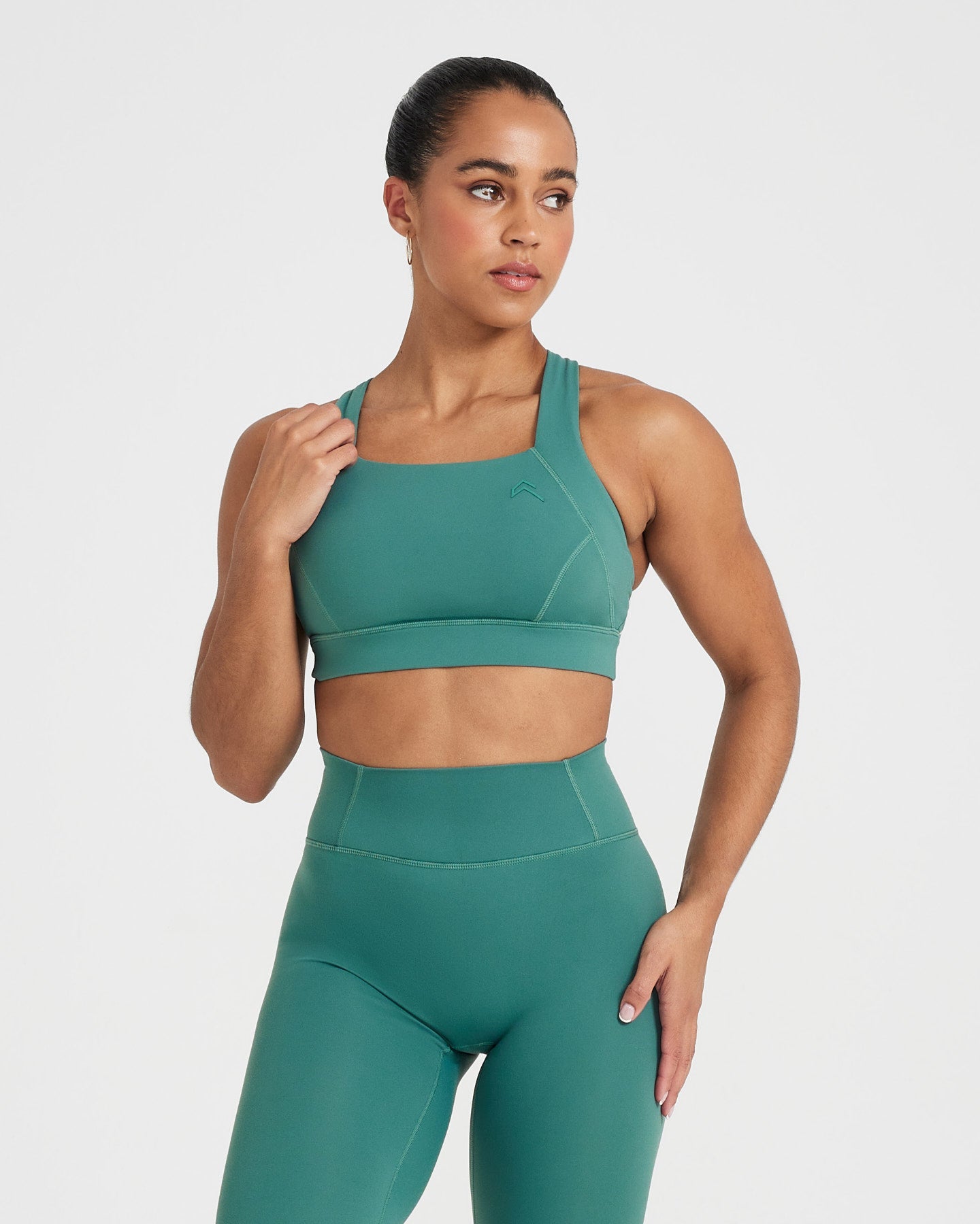 Timeless Square Neck Bralette | Mineral Green