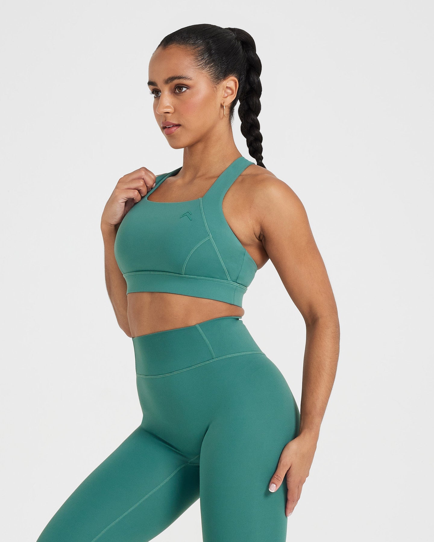 Timeless Square Neck Bralette | Mineral Green
