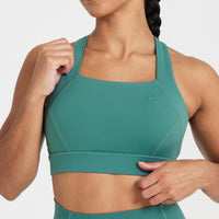 Timeless Square Neck Bralette | Mineral Green