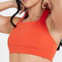 Timeless Wide Strap Sports Bra | Spice