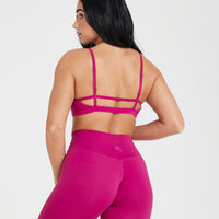 Timeless Strappy Bralette | Fuchsia