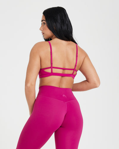 Timeless Strappy Bralette | Fuchsia