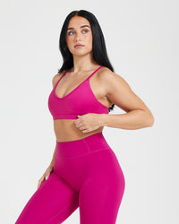 Timeless Strappy Bralette | Fuchsia