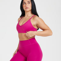 Timeless Strappy Bralette | Fuchsia