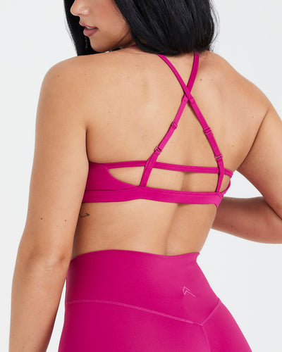 Timeless Strappy Bralette | Fuchsia