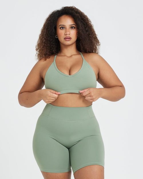 Oner Modal Timeless Strappy Bralette | Sage