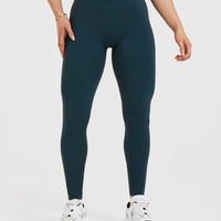 Unified High Waisted Leggings | Oil Blue