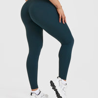 Unified High Waisted Leggings | Oil Blue