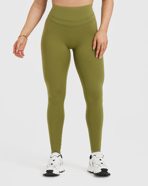 Oner Modal Unified High Waisted Leggings | Olive Green