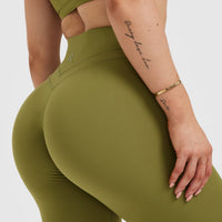 Unified High Waisted Leggings | Olive Green