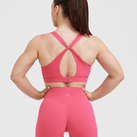 Unified Layered Sports Bra | Velvet Pink