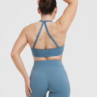Unified Twist Sports Bra | Moonstone Blue