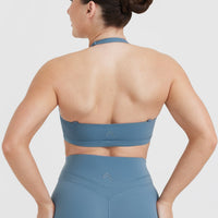 Unified Twist Sports Bra | Moonstone Blue