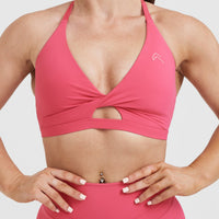 Unified Twist Sports Bra | Velvet Pink