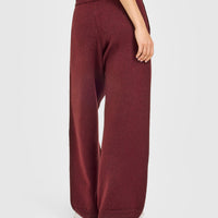 Oversized Knit Straight Leg Bottoms | Rosewood