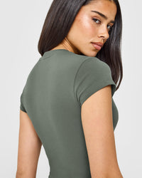 Cotton Baby T-Shirt | Dark Khaki