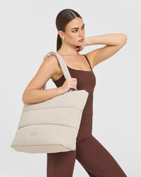 Quilted Tote Bag | Sand